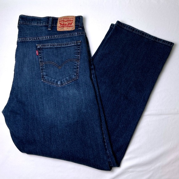 Levi's Other - Levis Mens 569 Loose Straight Fit Denim Jeans Size 42x32 Medium Wash Blue Casual